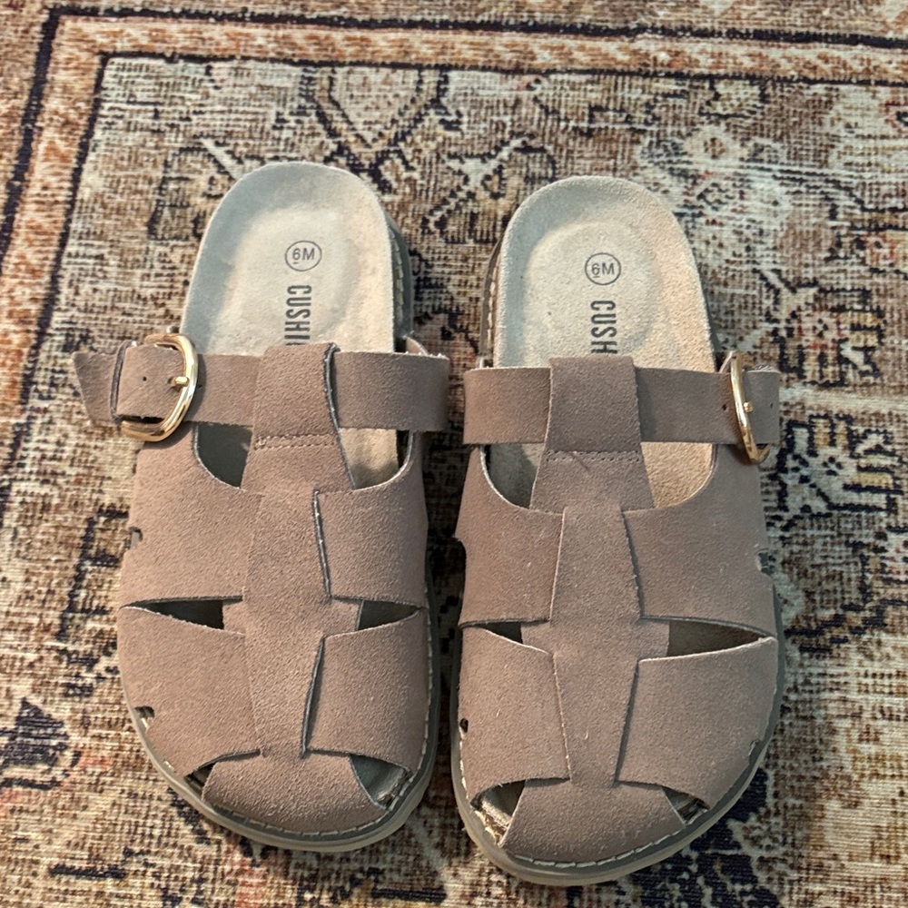 Cushion Slide Sandals - Taupe